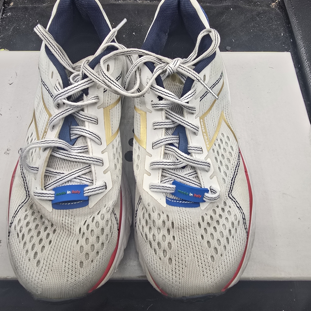 Diadora Blue and‎ White Sneakers